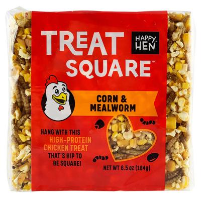 Happy Hen Treat Square Corn & Mealworm 6.5 oz.