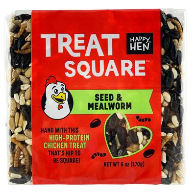Happy Hen Treat Square Seeds & Mealworm 6 oz.