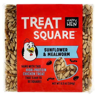 Happy Hen Treat Square Sunflower & Mealworm 6.5 oz.