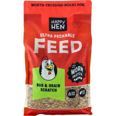 Happy Hen Ultra Peckable Feed Bug & Grain Scratch 10 lb.