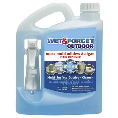 Wet & Forget Moss Mold Mildew & Algae Stain Remover Multi-Surface Outdoor Cleaner 64 oz.