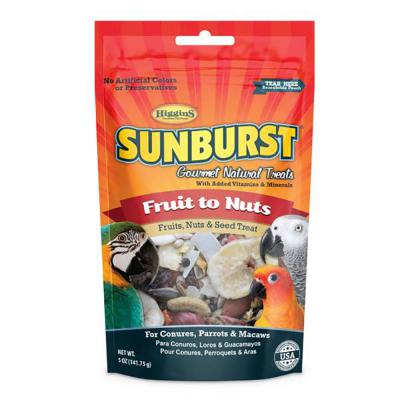Higgins Sunburst Gourmet Natural Treats Fruits To Nuts 5 oz.