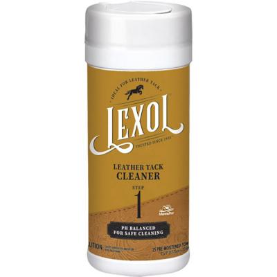 Lexol Leather Tack Cleaner Step 1 Wipes 25 Count