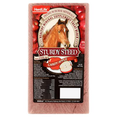 Sturdy Steed Candy Apple Mineral Block 4 lb.