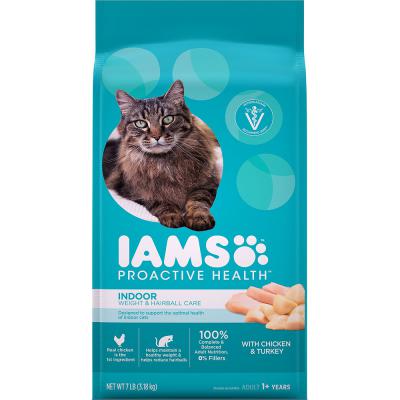 Iams Cat Indoor Weight & Hairball Care 7 lb.
