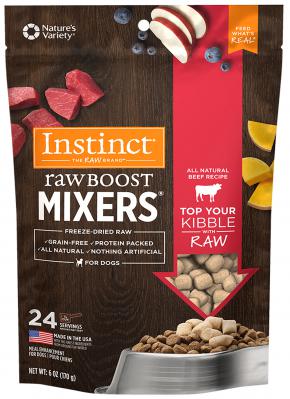 Instinct Raw Boost Mixers Beef 6 oz.