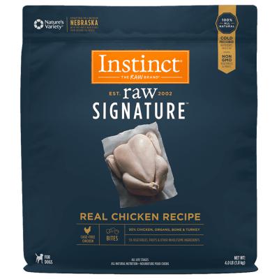 Instinct Frozen Raw Signature Real Chicken Recipe Bites 4 lb.