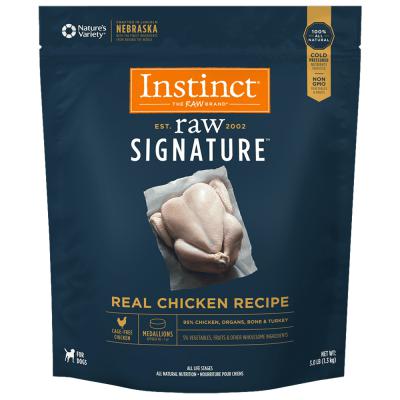 Instinct Frozen Raw Signature Real Chicken Recipe Medallions 3 lb.