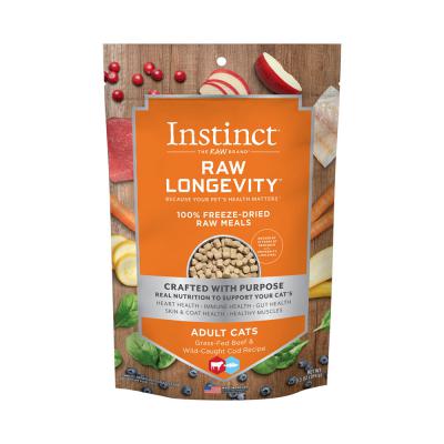 Instinct Raw Longevity Freeze-Dried Beef & Cod Cat Food 9.5oz