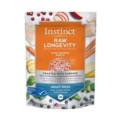Instinct Raw Longevity Raw Frozen Meals Pollock 4lb.