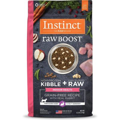 Instinct Rawboost Indoor Health Grain Free Rabbit Cat Food 4.5lbInstinct Rawboost Indoor Health Grain Free Rabbit Cat Food 4.5lb