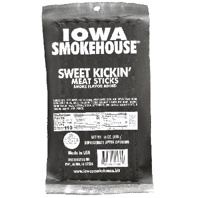 Iowa Smokehouse Sweet Kickin' Meat Sticks 16 oz.
