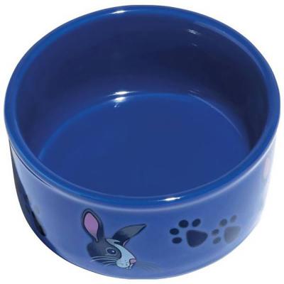 Kaytee Bunny Paw-Print Ceramic Pet Bowl 4.25 In. Assorted Colors