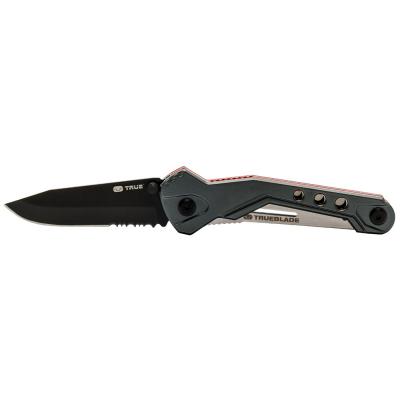 True Trueblade Black Oxidized 420 Stainless Steel Folding Knife