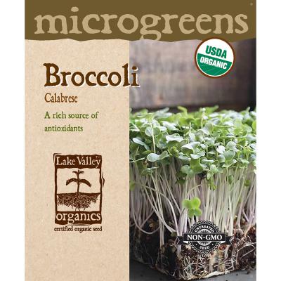Lake Valley Seed Organic Microgreens Broccoli Calabrese