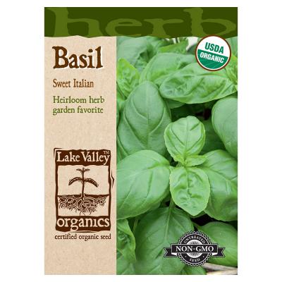 Lake Valley Seed Organic Basil Sweet Italian