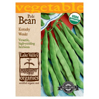 Lake Valley Seed Organic Bean Pole Kentucky Wonder