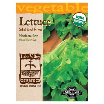 Lake Valley Seed Organic Lettuce Salad Bowl Green