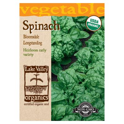Lake Valley Seed Organic Spinach Bloomsdale Longstanding