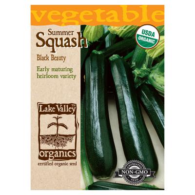 Lake Valley Seed Organic Squash Summer Dark Green Zucchini