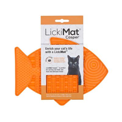 LickiMat Casper Cat Lick Mat Orange
