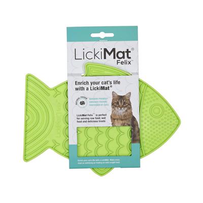 LickiMat Felix Cat Lick Mat Green