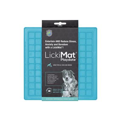 LickiMat Playdate Dog Lick Mat Turquoise