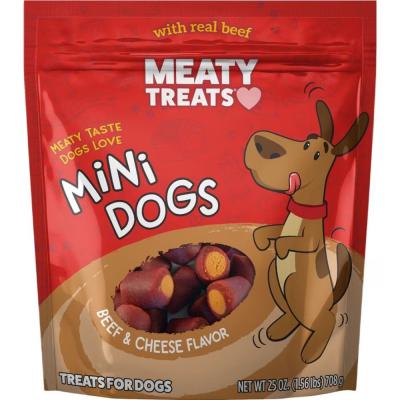 Meaty Treats Mini Dogs Beef & Cheese Flavor 25 oz.