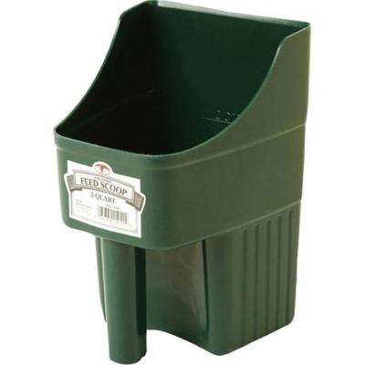 Little Giant Plastic Enclosed Feed Scoop 3 Quart Green