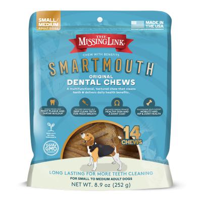 The Missing Link Smartmouth Dental Chews Small Original 14 Count