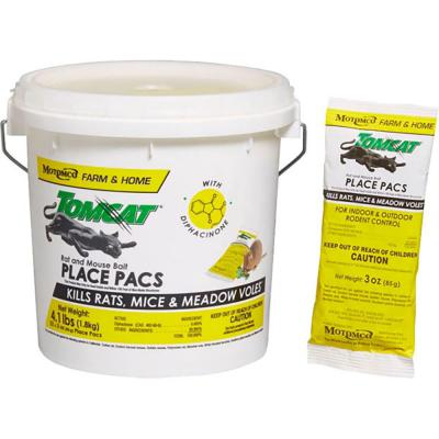 Tomcat Rat & Mouse Bait Place Packs 4.1 lb.