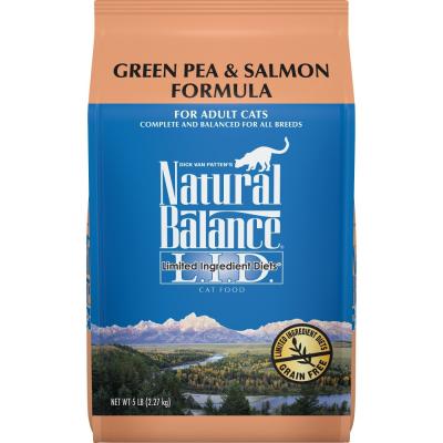 Natural Balance L.I.D. Green Pea & Salmon Grain-Free Dry Cat Food 5 lb.