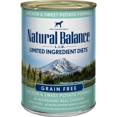 Natural Balance L.I.D. Sweet Potato & Chicken Grain-Free Canned Dog Food 13 oz.