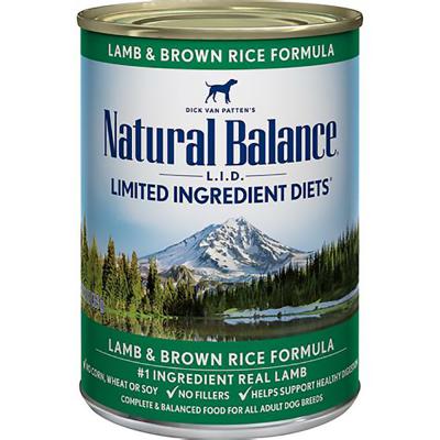 Natural Balance L.I.D. Lamb & Brown Rice Canned Dog Food 13 oz.