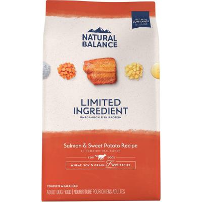 Natural Balance Limited Ingredient Grain-Free Salmon & Sweet Potato Small Breed Bites Dog Food 4 lb.