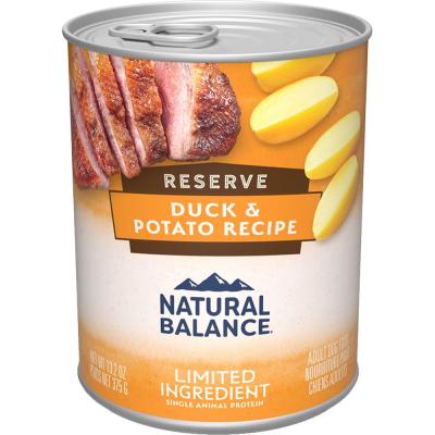 Natural Balance Limited Ingredient Grain-Free Reserve Duck & Potato Recipe Canned Dog Food 13 oz.