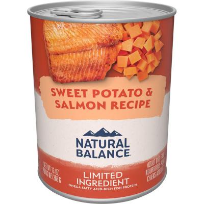 Natural Balance Limited Ingredient Grain-Free Sweet Potato & Salmon Recipe Canned Dog Food 13 oz.