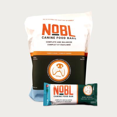 NOBL Dog Food Bars Turkey & Duck 10 Pack - 20 oz.
