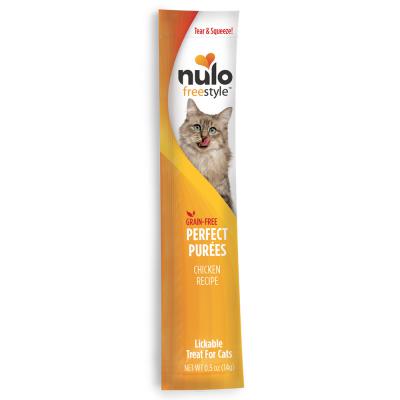 Nulo FreeStyle Perfect Puree Grain-Free Chicken Recipe Lickable Cat Treat .5 oz.
