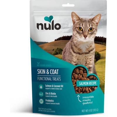 Nulo Functional Cat Treats Skin & Coat Grain-Free Salmon Recipe 4 oz.