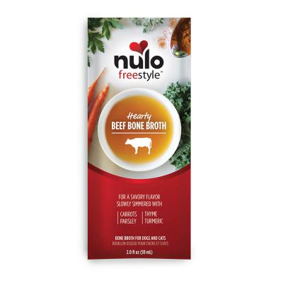 Nulo FreeStyle Grain-Free Hearty Beef Bone Broth For Dogs & Cats 2 oz.