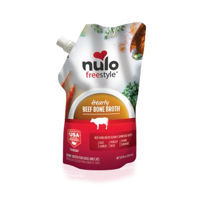 Nulo FreeStyle Grain-Free Hearty Beef Bone Broth For Dogs & Cats 20 oz.