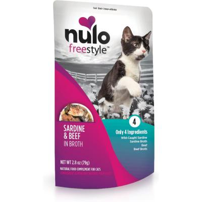 Nulo FreeStyle Cat Grain-Free Sardine & Beef In Broth Recipe 2.8 oz.