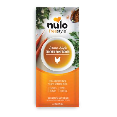 Nulo FreeStyle Grain-Free Home-Style Chicken Bone Broth For Dogs & Cats 2 oz.