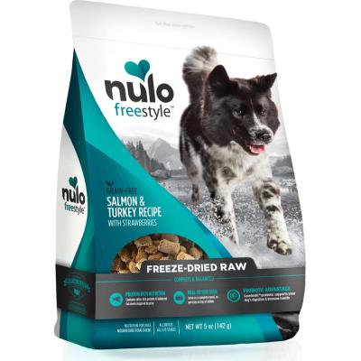 Nulo FreeStyle Dog Freeze-Dried Raw Grain-Free Salmon & Turkey With Strawberries Recipe 5 oz.