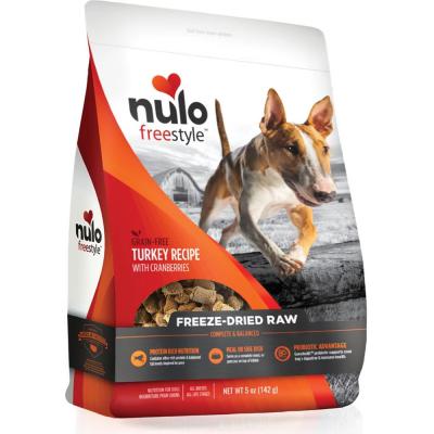 Nulo FreeStyle Dog Freeze-Dried Raw Grain-Free Turkey With Cranberries Recipe 5 oz.