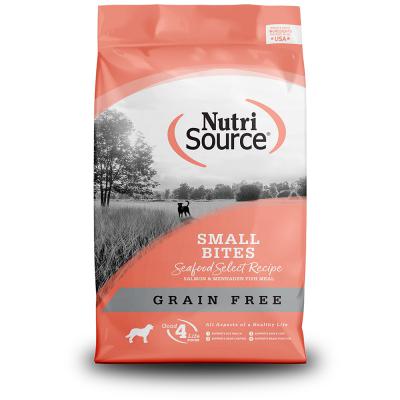 Nutri Source Grain-Free Small Bites Seafood Select Recipe 15 lb.