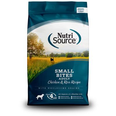 Nutri Source Small Bites Adult Chicken & Rice Recipe 15 lb.