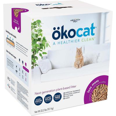 Okocat Less Mess Unscented Clumping Low-Tracking Mini Pellets Cat Litter 22.2 lb.