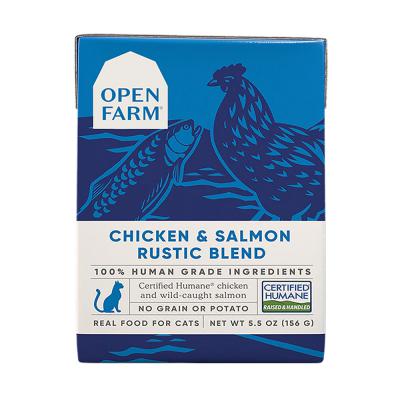 Open Farm Chicken & Salmon Rustic Blend Wet Cat Food 5.5 oz